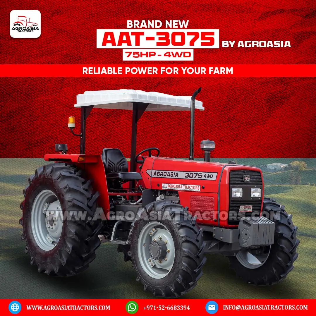 agroasia tractor AAT3075 75HP tractor 4WD for sale