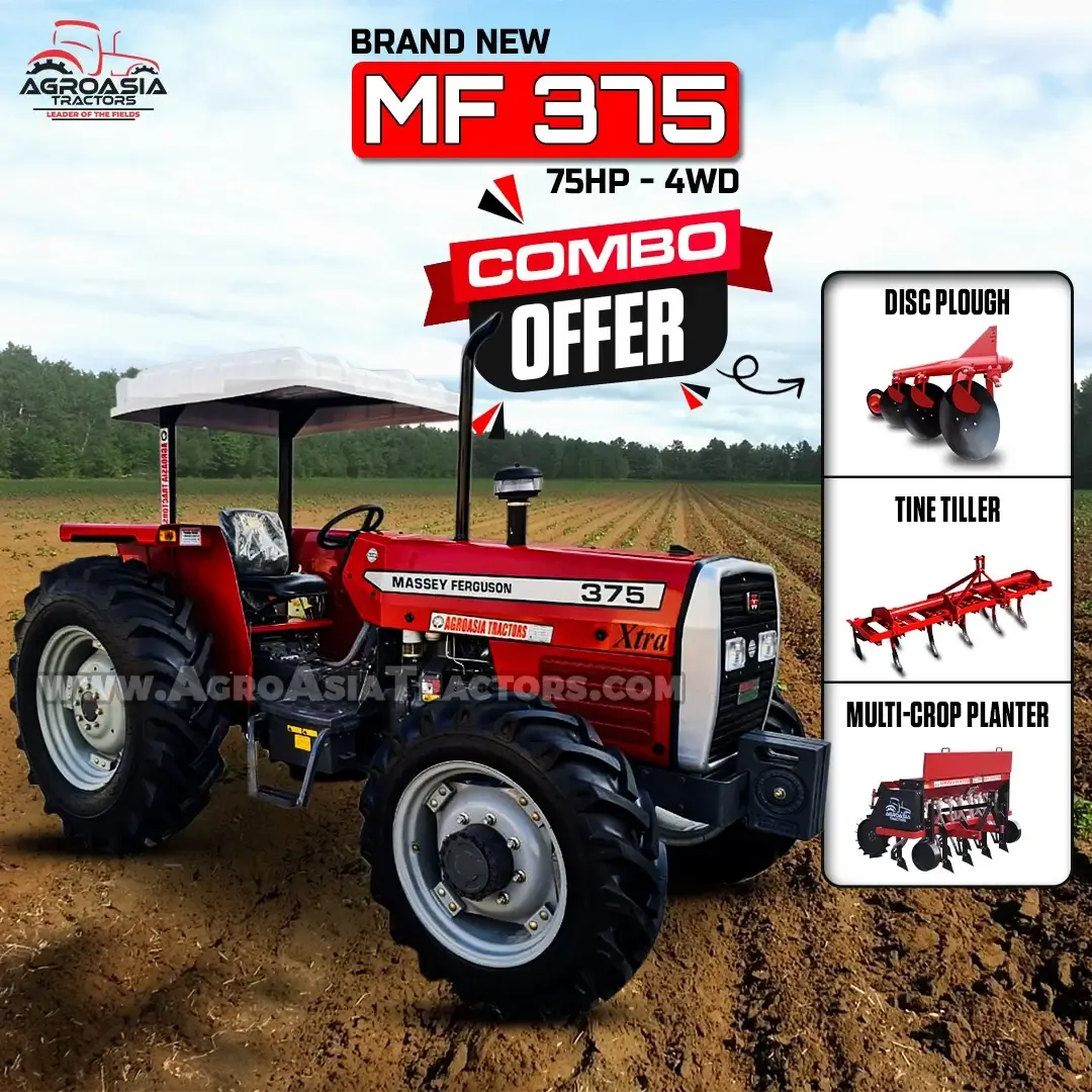 massey ferguson mf375 75hp 4wd tractor for sale - agroasia tractors