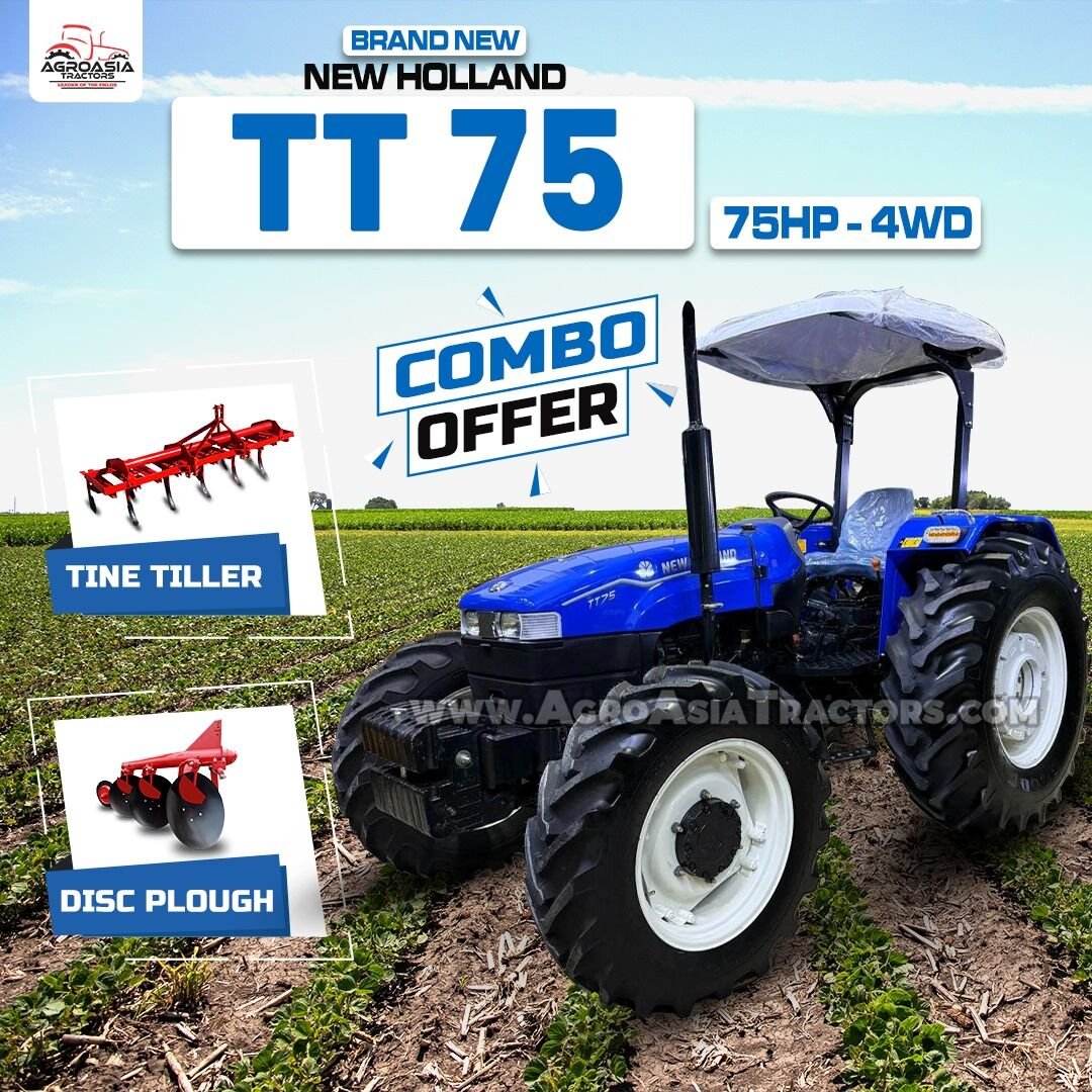 New Holland TT75 for sale in UAE, Africa by agroasia tractors. Year end sale