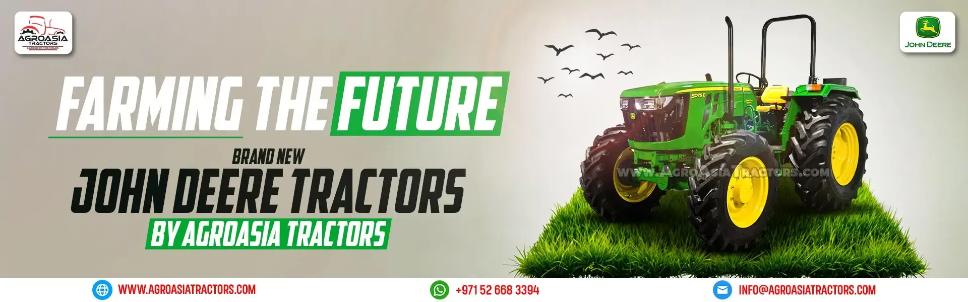 brand new John Deere tractors for sale by agroasia tractors