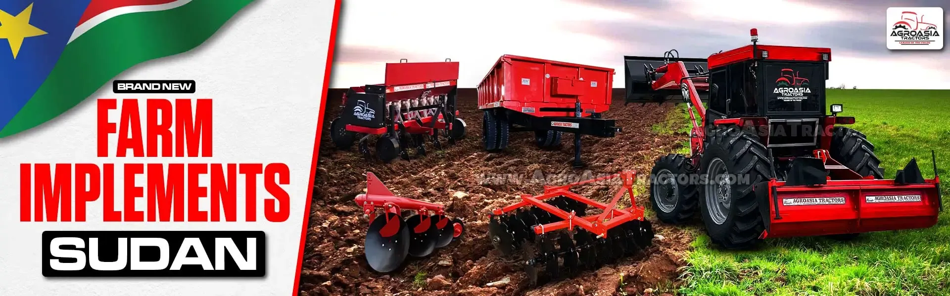 farm implements for sale in SUDAN by agroasia tractors