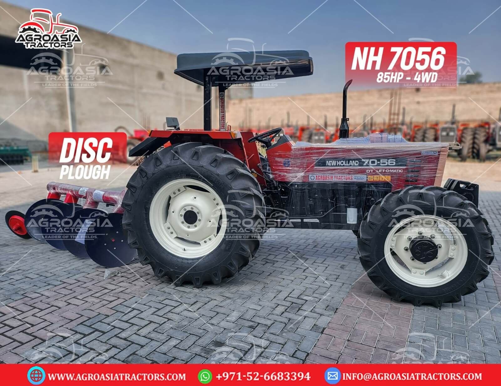 new holland NH7056 85hp 4wd tractor by agroasia tractors