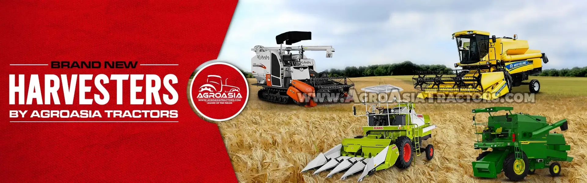 brand new harvesters for sale by agroasia tractors