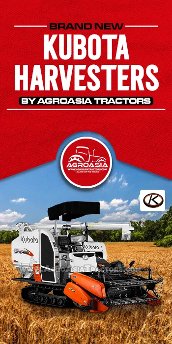 brand new kubota harvesters for sale by agroasia tractors