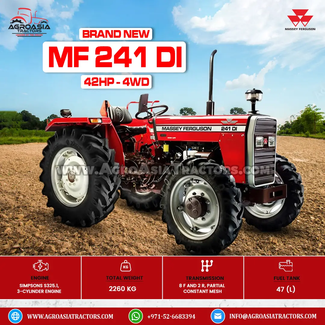 MF 241DI for sale in UAE, Africa by agroasia tractors. Year end sale